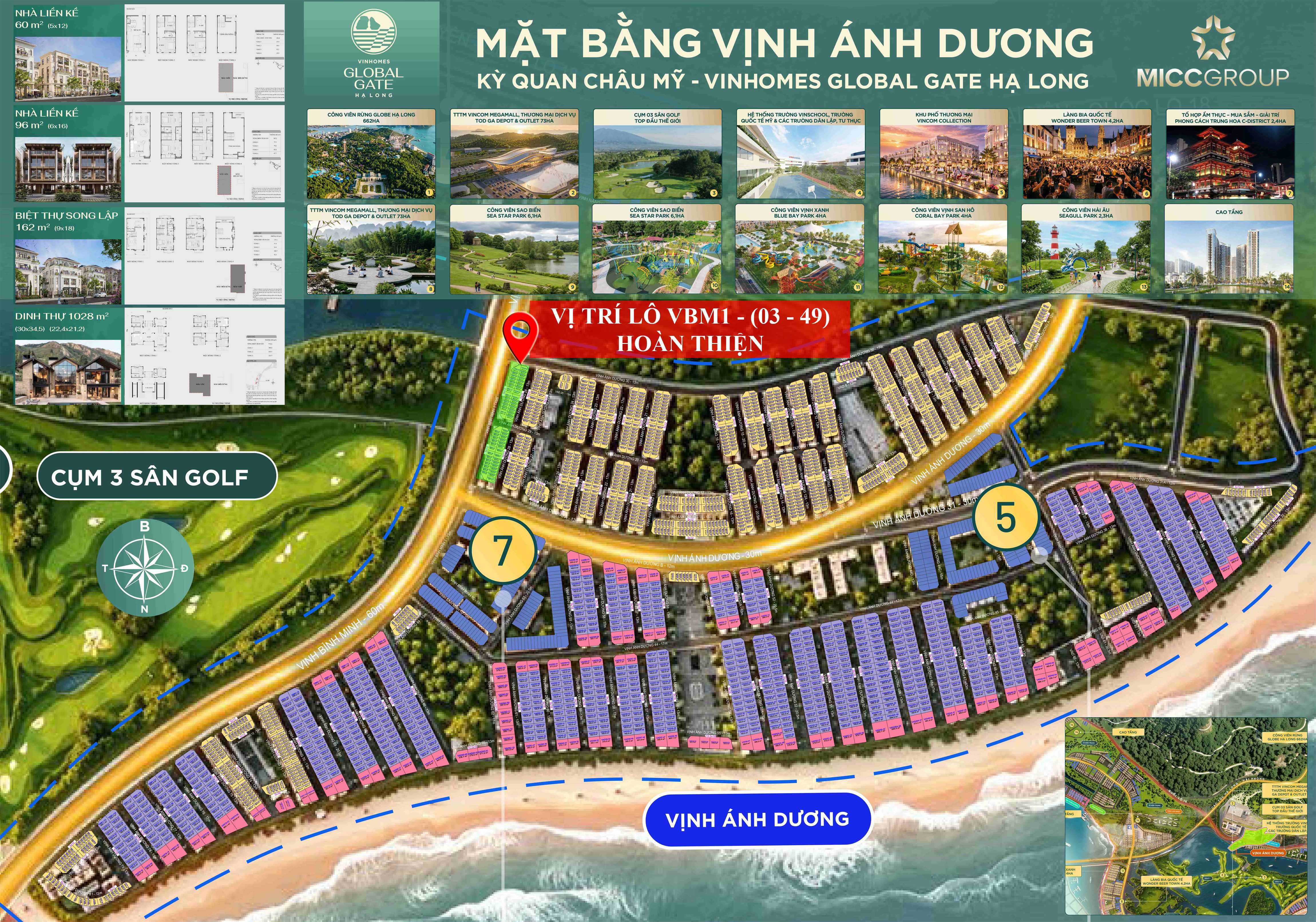 VỊNH ÁNH DƯƠNG PHÂN KHU CHÂU MỸ - SỞ HỮU BĐS VINHOMES GLOBAL GATE HẠ LONG GIÁ TỐT NHẤT, ĐÓN ĐẦU SỨC BẬT HẠ TẦNG 